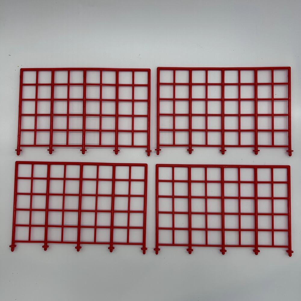 Vintage Galoob WCW Wrestling Ring Cage Parts Sides Only 1990s Toy Red